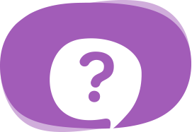 question mark cartoon style icon